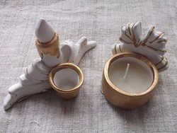 Ceramic decorative candle with candles for Christmas