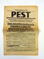 Pest iii. Grade 67. Number March 22, 1941 old newspaper 1266