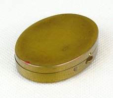 0P720 Régi ovális alakú réz szelence