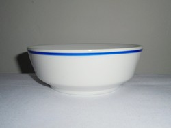 Retro kék szegélyes Alföldi Porcelán tálka tányér - üzemi iskolai óvodai konyha 