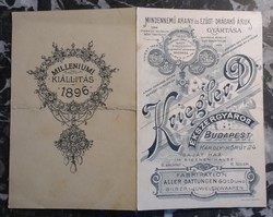 Milleniumi kiállítás 1896 - Kriegler D. ékszergyáros