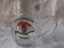 Új Árpád sávos magyar címeres sörös krigli-korsó-ajándékba is 