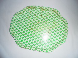 Retro painted metal plate tray - 1960s-1980s