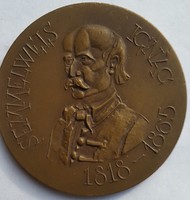 Kis Nagy András 1930-1997.:Semmelweis Ignác 1818-1865 bronz emlékérem,mérete:60mm