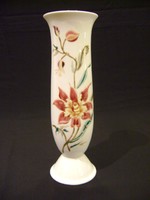 Zsolnay Kézzel festett 27cm.Orchideás váza