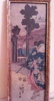 Eredeti Japán Gésa festmény 