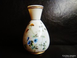 KIÁRUSÍTÁS! Antik számozott tejüveg ibolya váza