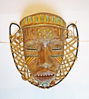 Gál Béla Ceramic - African Head Wall Decor