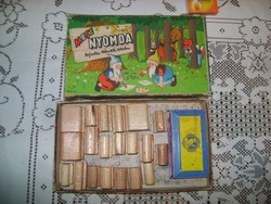 Régi mese nyomda a 70-es évekből fából, eredeti dobozában - játék