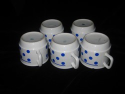 Zsolnay blue spotted tea cups