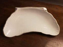 Fehér porcelán csontos tányér, csontos tál