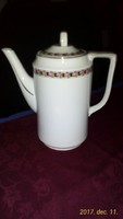 Porcelain teapot with rose-garland modern line, pouring 1-1.5 liters