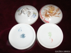 Hollóházi bonbonier, ékszertartó doboz - két darab együtt - az egyik "Hajdúszoboszlói emlék"