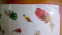 Tiszta selyem, kézzel festett KREIER kis kendő, 34 x 34 cm
