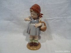 4793 R5 Antik Bertram nagyméretű porcelán kislány