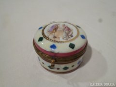 4989 Antik porcelán gyűrűtartó szelence bonbonier