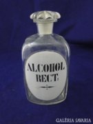 8626 Antik patika üveg ALCOHOL RECT