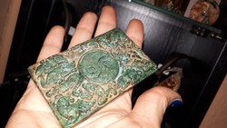 Jade táblácska kínai zodiákusokkal kezzel faragott darab