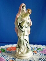 Szűz Mária / Madonna porcelán szobor gyermekkel 20 cm magas