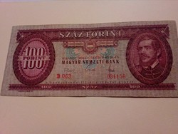Ritka 1968-as 100 Forint az aláírások mérete nagyobb