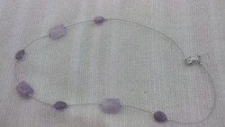Ezüst nyaklánc (nyakék)  amethysttel (Silpada) (56)