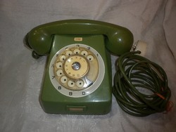 retró cb 667 zöld tárcsás telefon