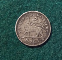 Etiópia ezüst 1 gersh  1,4 g. 