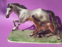 Lipica horse foal is rare antique steffl faience ceramic 33 cm long!