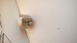 Extrém ritka olimpiai ezüst gyűrű, Moszkva 1980 Olimpia Misa maci