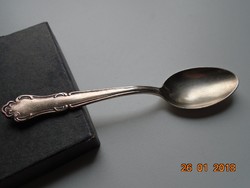 Antik ezüstözött-100 finomságú teáskanál-14 cm
