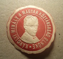 Károlyi Mihály levélzáró.