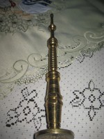Turned TV tower model made of brass, 25 cm from the 60's