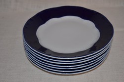 Zsolnay? 7 db lapos tányér  ( DBZ 00102 )