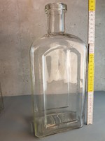 Nagyméretű, színtelen 2 literes kocsmai tárolóüveg