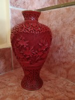 Cinóber váza 19cm
