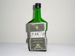 Retro BACCHUS különleges szőlőpárlat üveg palack - Kiskunhalasi Állami Gazdaság - 1975-ös
