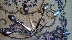 1838, J. Pasperger, set of antique silver teaspoons, 6 pcs,