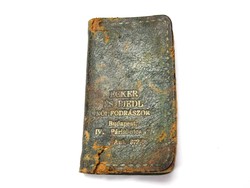 ​Ecker és Piedl női fodrászok,1930-as zsebnaptár.