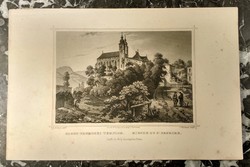 L. Rohbock - Szent-Benedeki templom -  G. Heisinger - acélmetszet - 19. század