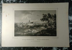 L. Rohbock - Maros-Vásárhely - Johann Popel - acélmetszet - 19. század