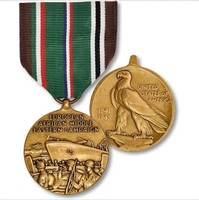 USA kitüntetés Europe-Africa Campaign Medal eredeti, szalagsávval 