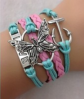 Butterfly friendship bracelet