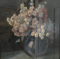 Pécsi Pilch Dezső akvarell, papír, 42 x 43,5 cm