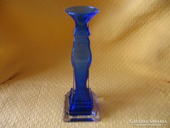 Különleges kék-átlátszó kristály váza