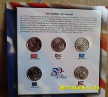 USA, Quarter Dollár kollekció.