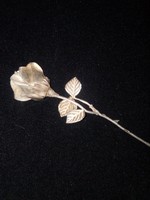 Antik kézzel készült ezüst rózsa