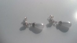 Israeli silver earrings with pearls
