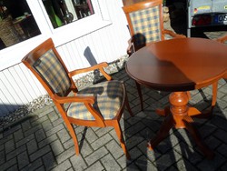 Bidermaier dining table with 4 armchairs