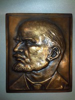 Bronze Lenin wall picture marked heavy-bodied wall decoration donut