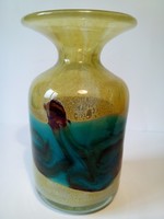 Mdina üveg váza jelzett " Sea and Sand " 